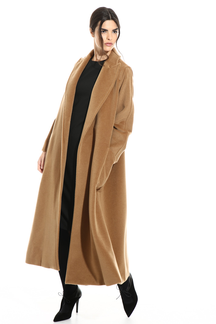 Long velour coat Intrend Long velour coat Intrend