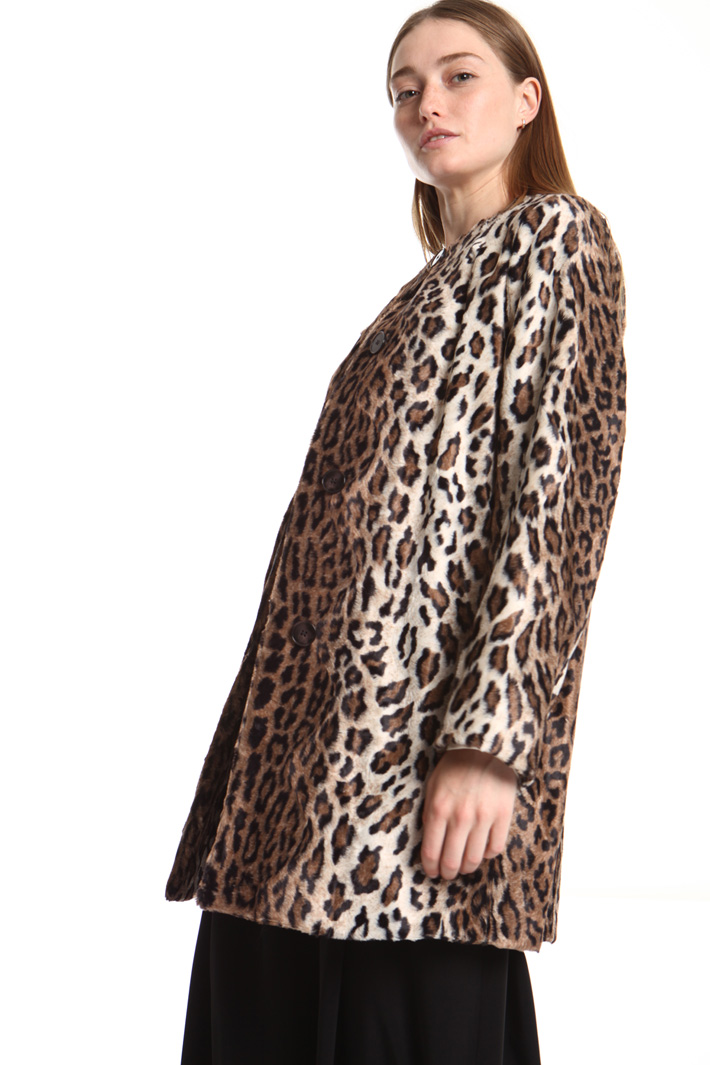 Fur-effect duster coat Intrend Fur-effect duster coat Intrend