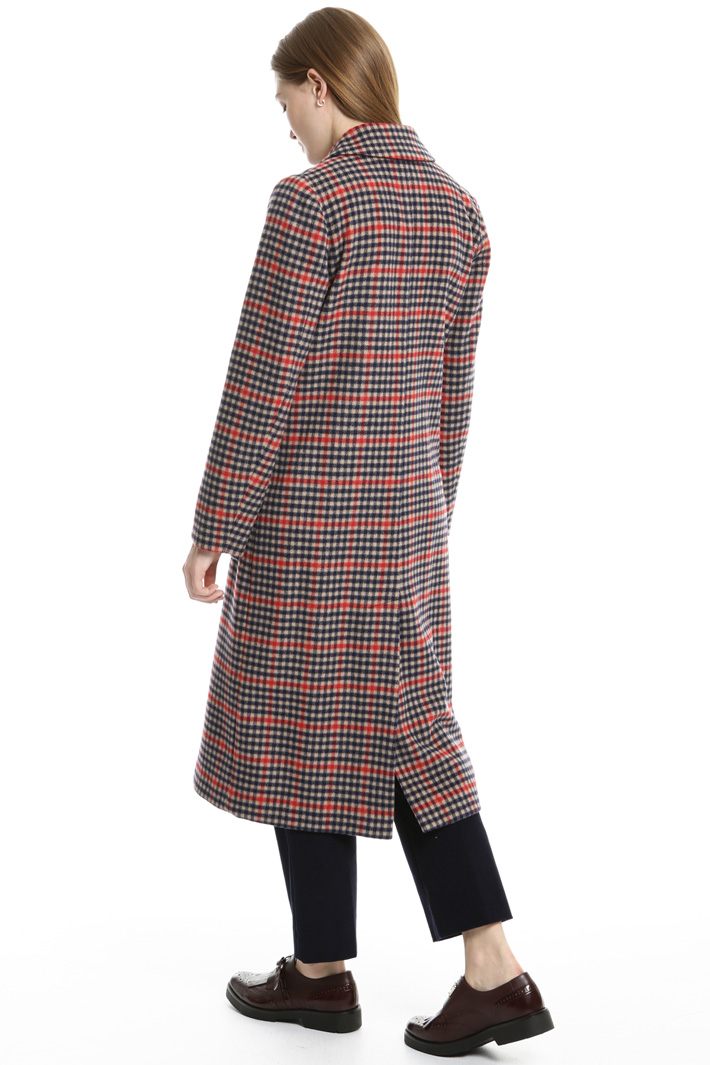 Double-breasted checked coat Intrend Double-breasted checked coat Intrend