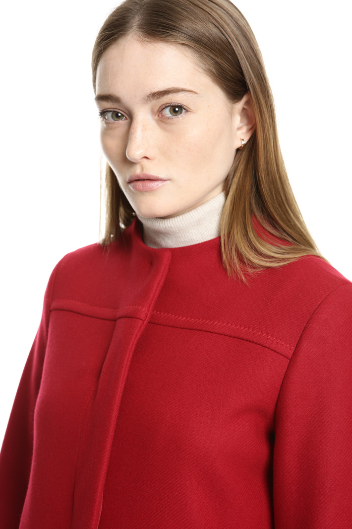 Crew neck wool coat Intrend Crew neck wool coat Intrend