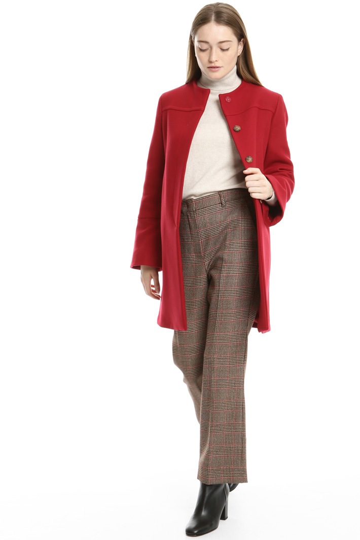 Crew neck wool coat Intrend Crew neck wool coat Intrend