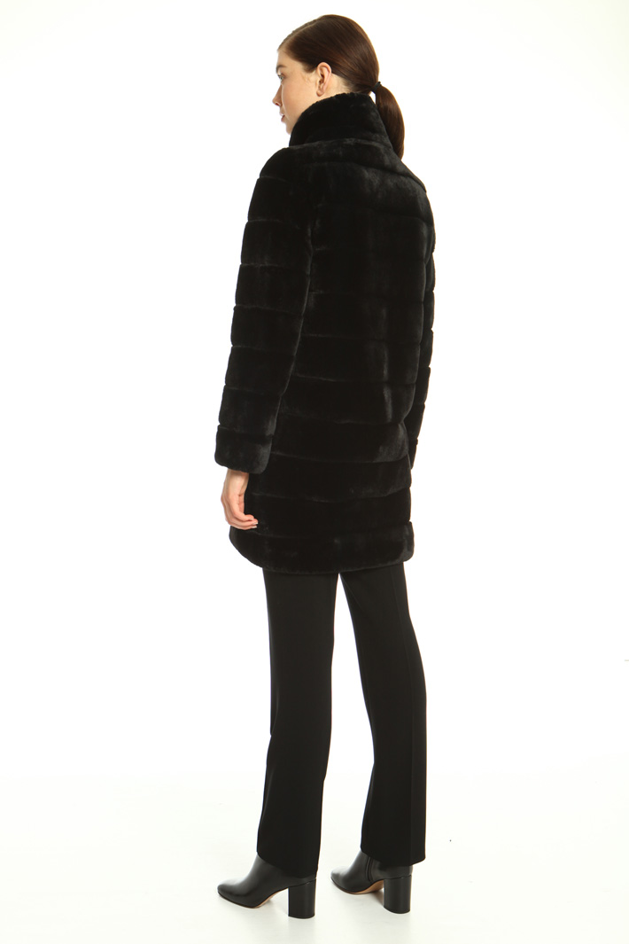 Fur effect coat Intrend Fur effect coat Intrend