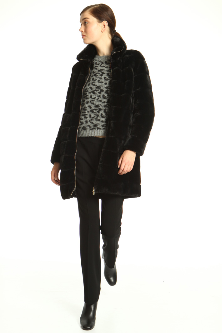 Fur effect coat Intrend Fur effect coat Intrend