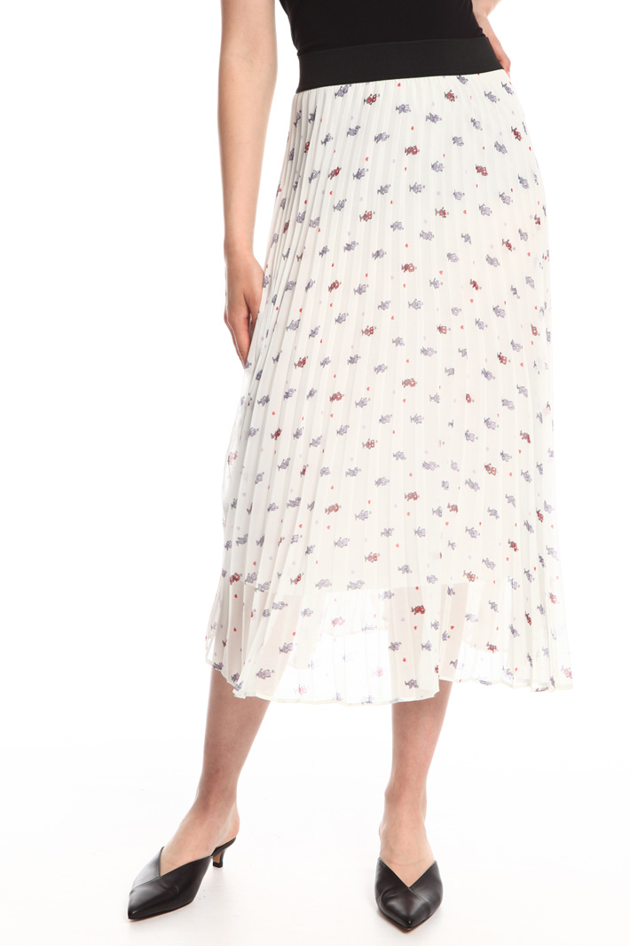 Printed georgette skirt Intrend Printed georgette skirt Intrend