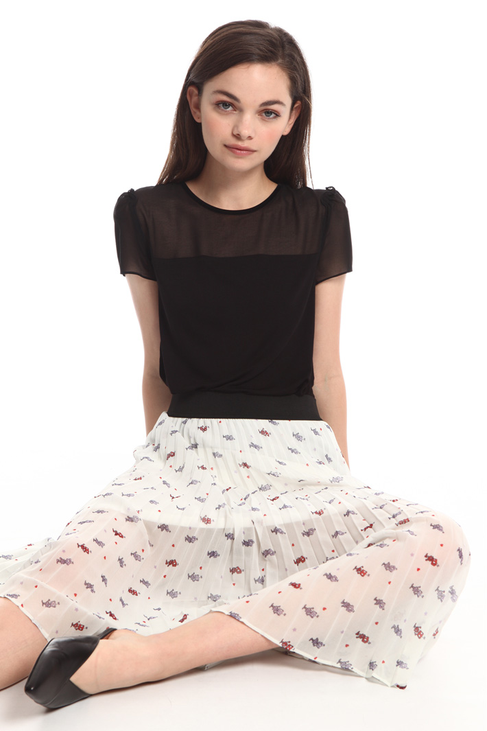 Printed georgette skirt Intrend Printed georgette skirt Intrend