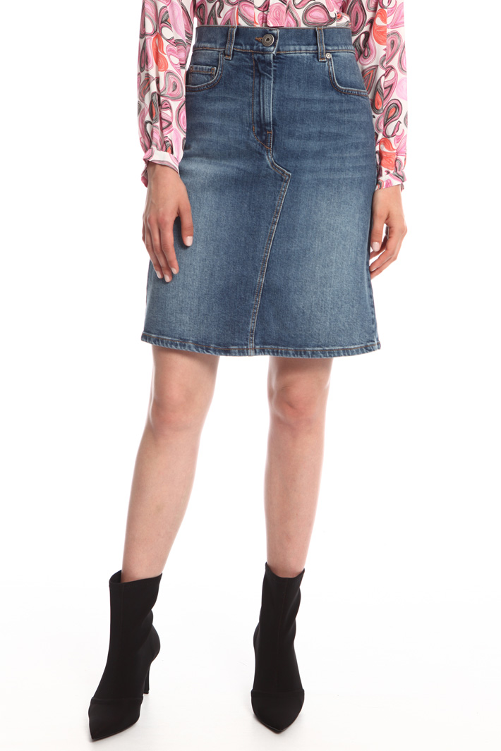 Stretch denim skirt Intrend Stretch denim skirt Intrend