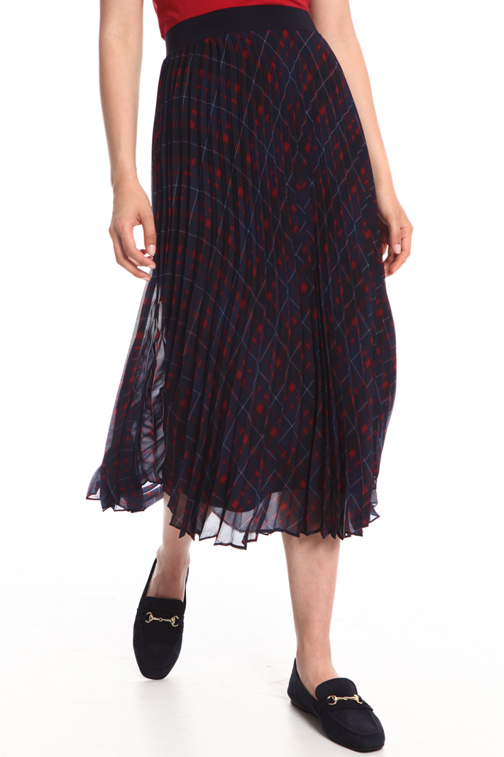 Printed pleated skirt Intrend Printed pleated skirt Intrend