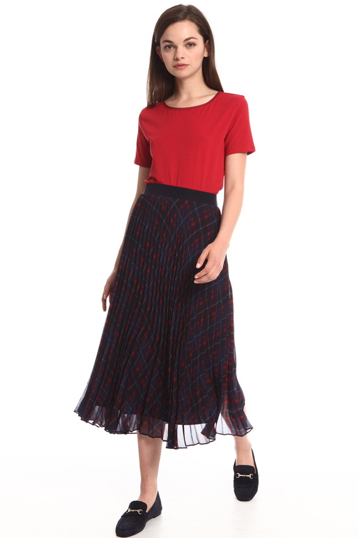 Printed pleated skirt Intrend Printed pleated skirt Intrend
