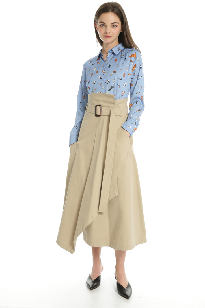 Belted wrap skirt Intrend Belted wrap skirt Intrend