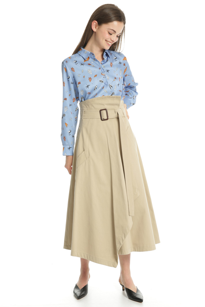 Belted wrap skirt Intrend Belted wrap skirt Intrend