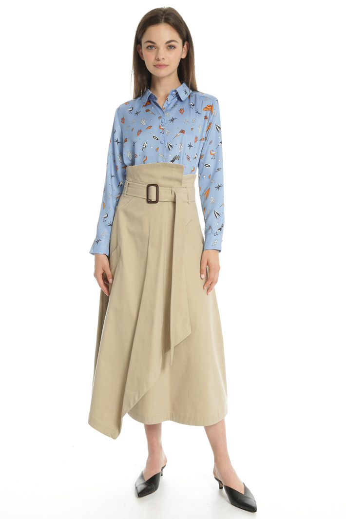 Belted wrap skirt Intrend Belted wrap skirt Intrend