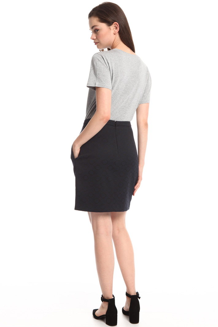 Semi-fitted jacquard skirt Intrend Semi-fitted jacquard skirt Intrend