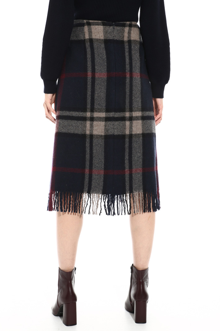 Fringed pure wool skirt Intrend Fringed pure wool skirt Intrend