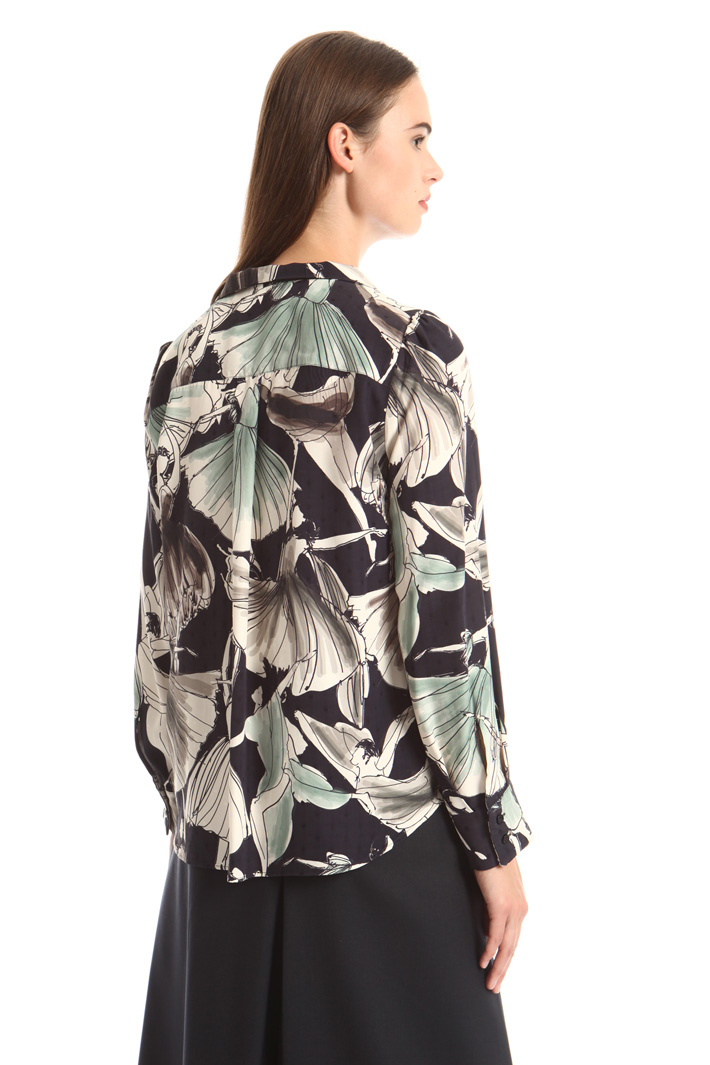Printed fil coupé shirt Intrend Printed fil coupé shirt Intrend