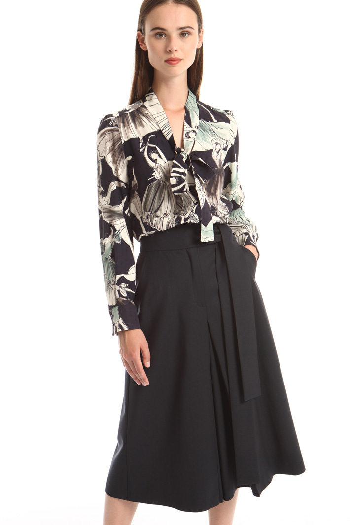 Printed fil coupé shirt Intrend Printed fil coupé shirt Intrend
