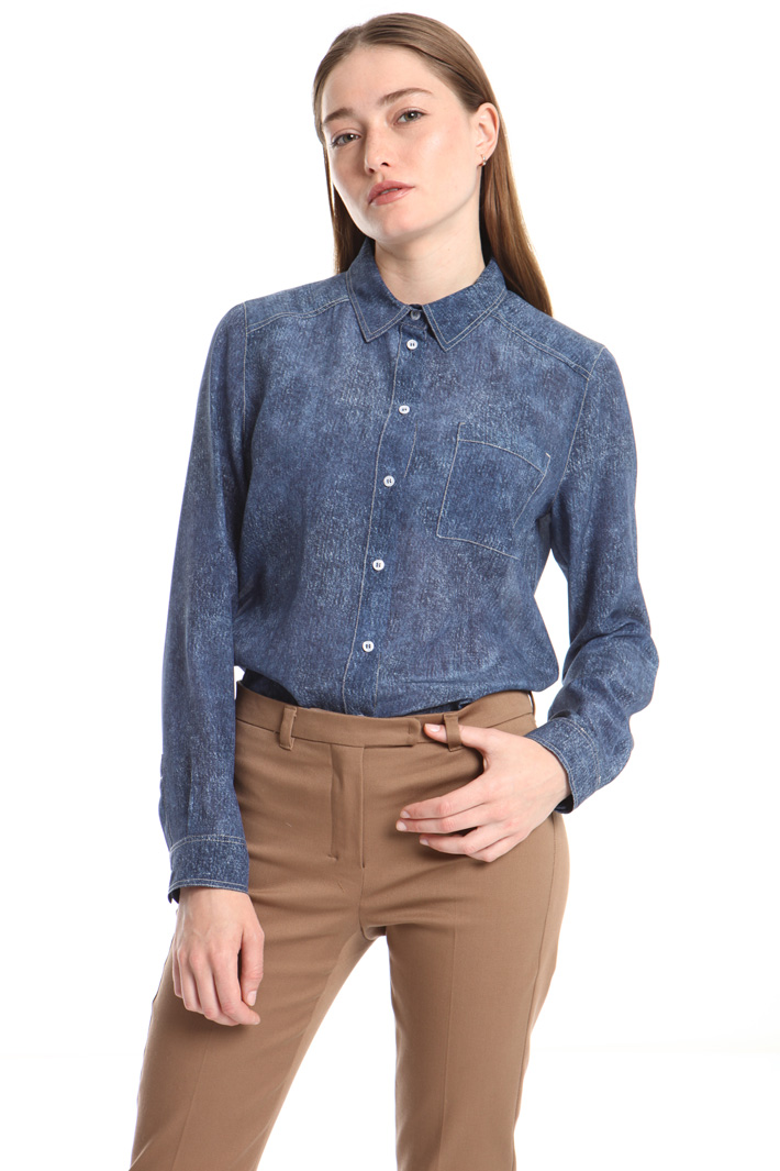 Denim-effect shirt Intrend Denim-effect shirt Intrend