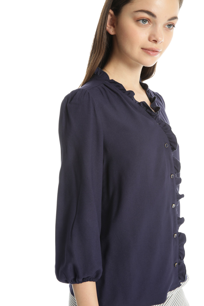 Printed boxy blouse Intrend Printed boxy blouse Intrend