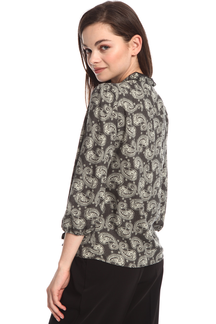 Printed boxy blouse Intrend Printed boxy blouse Intrend