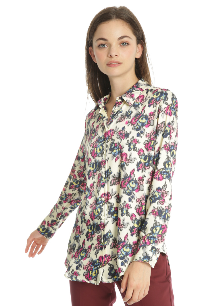 Printed twill shirt Intrend Printed twill shirt Intrend