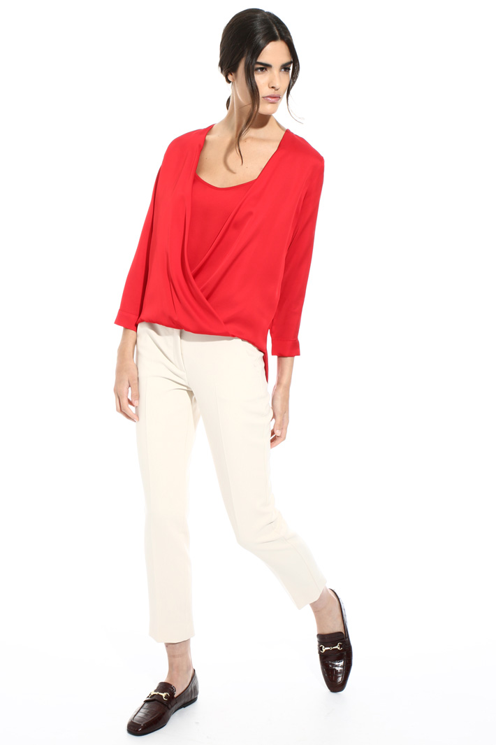 Viscose satin blouse Intrend Viscose satin blouse Intrend