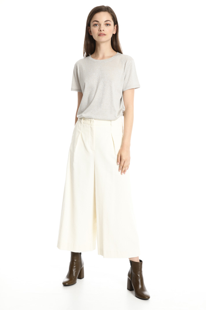 Wide leg velvet trousers Intrend Wide leg velvet trousers Intrend
