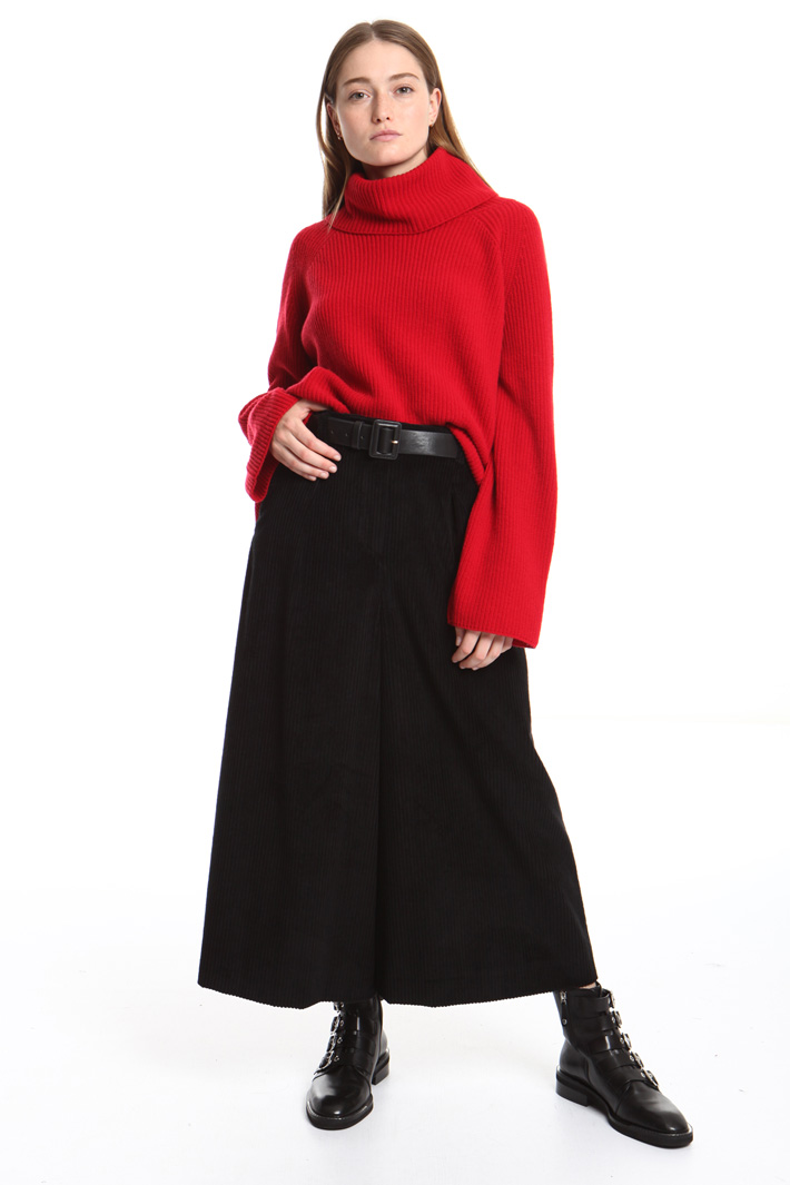 Wide leg velvet trousers Intrend Wide leg velvet trousers Intrend