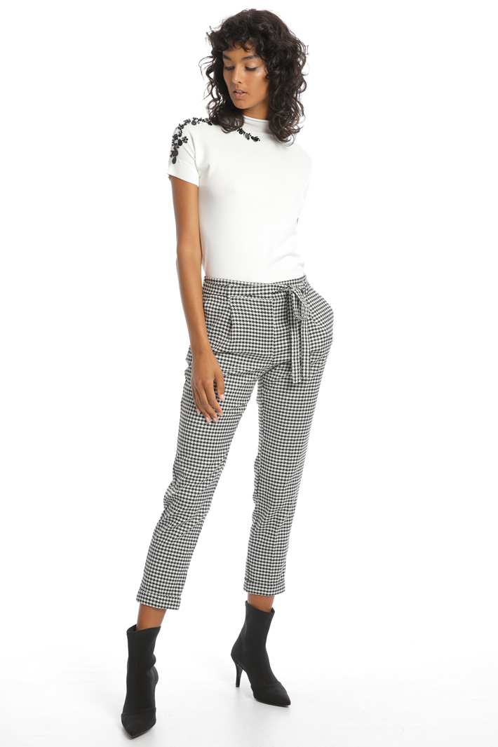 Yarn-dyed cotton trousers Intrend Yarn-dyed cotton trousers Intrend