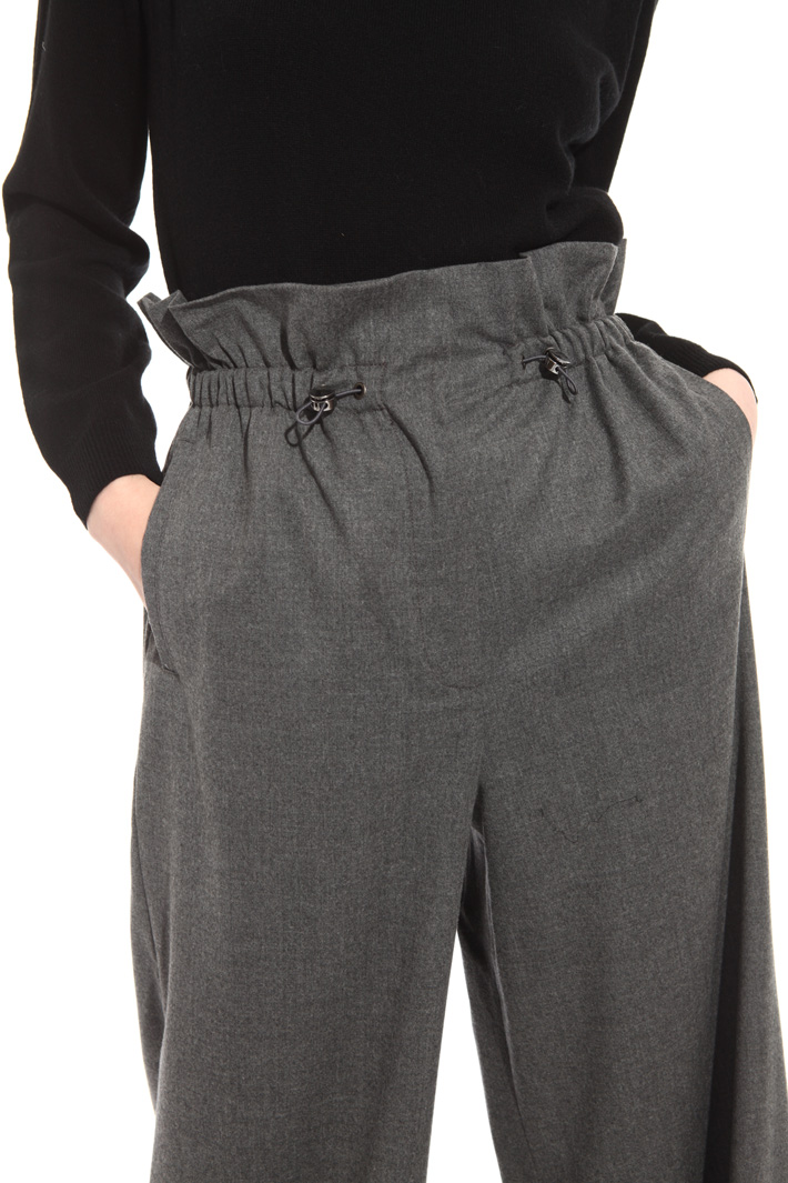 Wide leg wool trousers Intrend Wide leg wool trousers Intrend