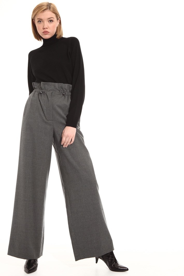 Wide leg wool trousers Intrend Wide leg wool trousers Intrend
