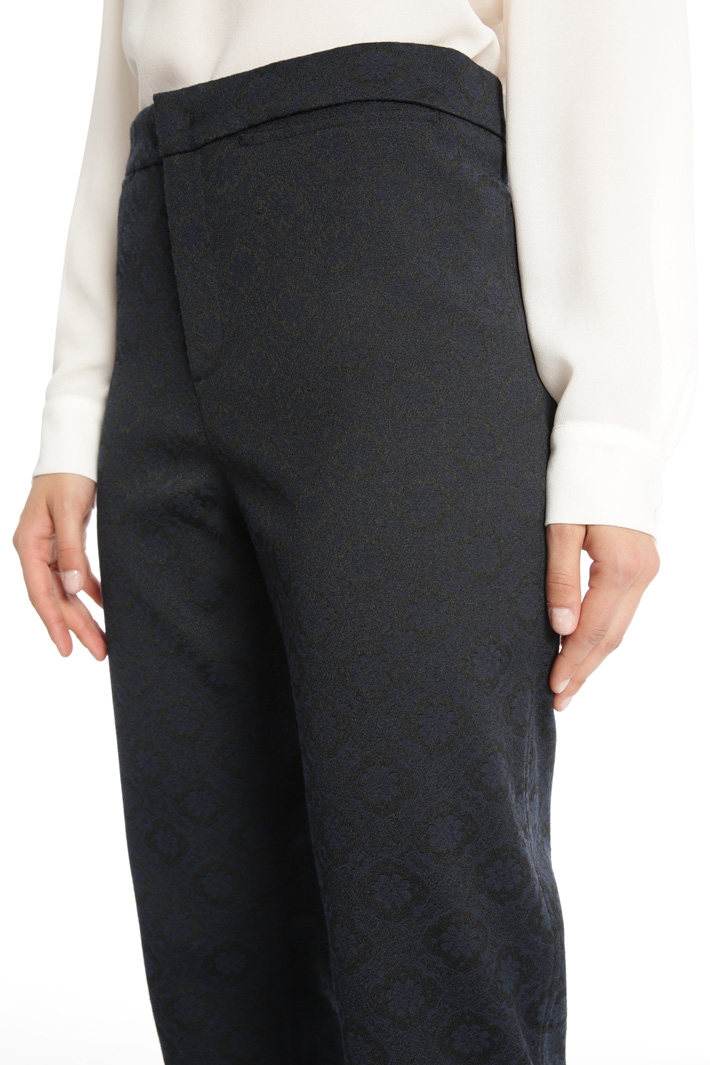 Stretch jacquard trousers Intrend Stretch jacquard trousers Intrend