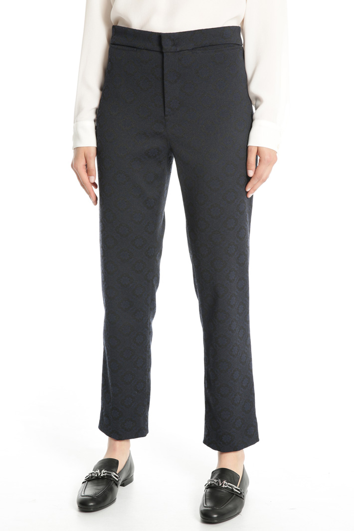 Stretch jacquard trousers Intrend Stretch jacquard trousers Intrend
