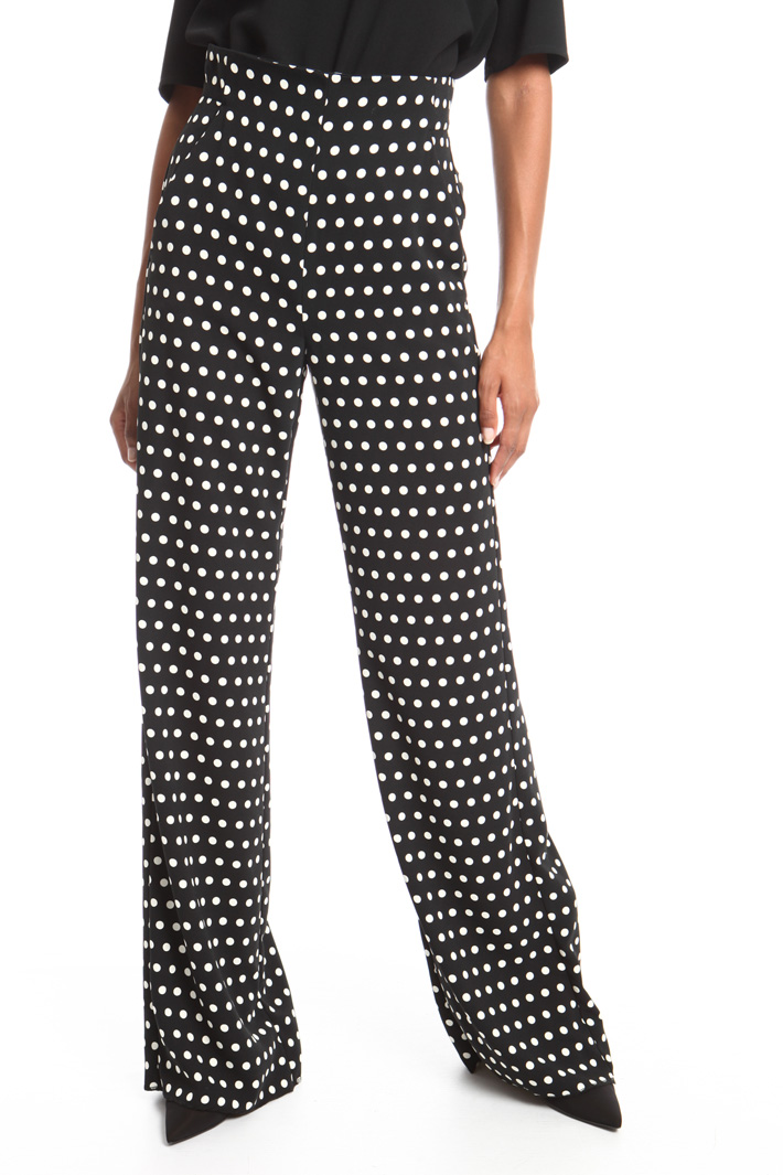 Polka-dot palazzo trousers Intrend Polka-dot palazzo trousers Intrend