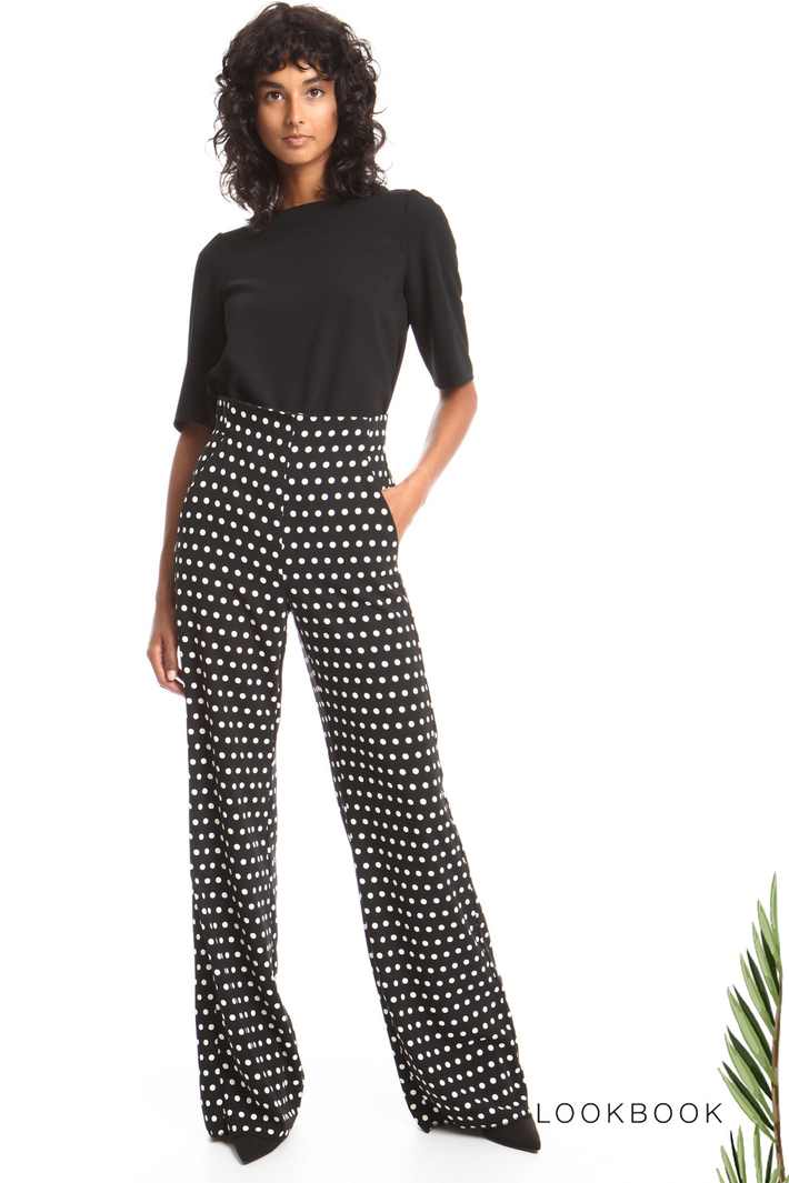 Polka-dot palazzo trousers Intrend Polka-dot palazzo trousers Intrend