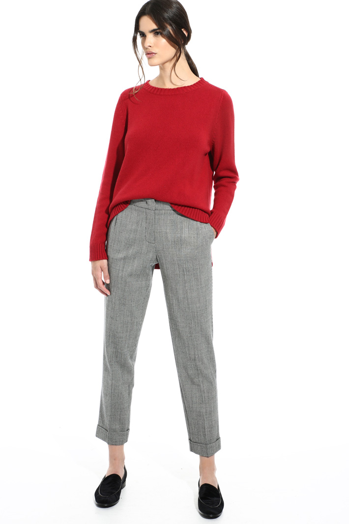 Yarn-dyed flannel trousers Intrend Yarn-dyed flannel trousers Intrend