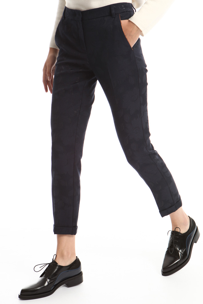 Long jacquard trousers Intrend Long jacquard trousers Intrend