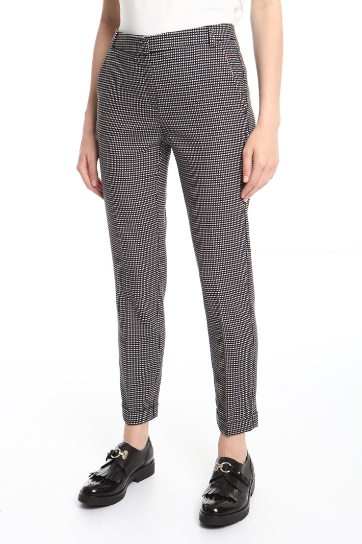 Long jacquard trousers Intrend Long jacquard trousers Intrend