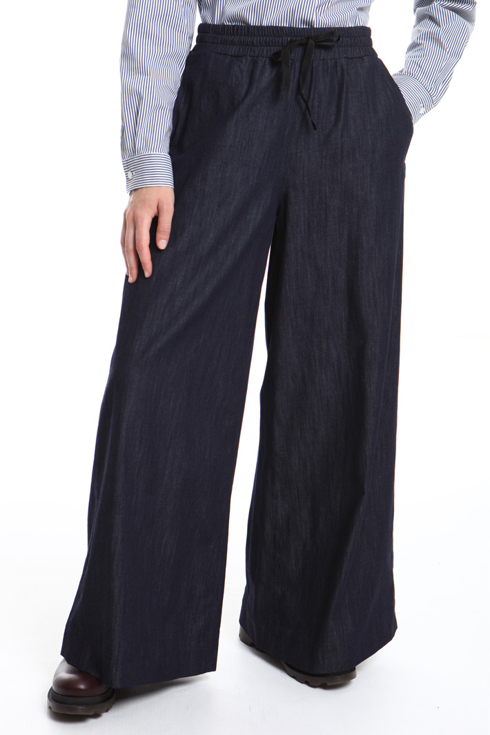Wide leg denim trousers Intrend Wide leg denim trousers Intrend