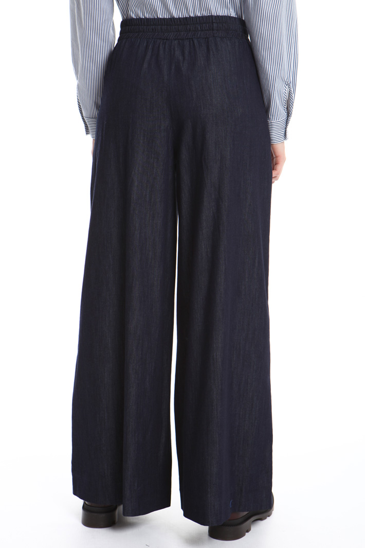 Wide leg denim trousers Intrend Wide leg denim trousers Intrend