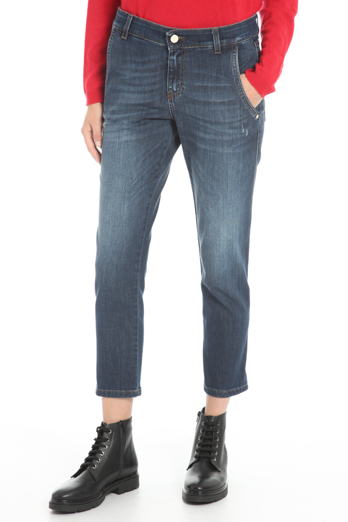 Fitted denim trousers Intrend Fitted denim trousers Intrend