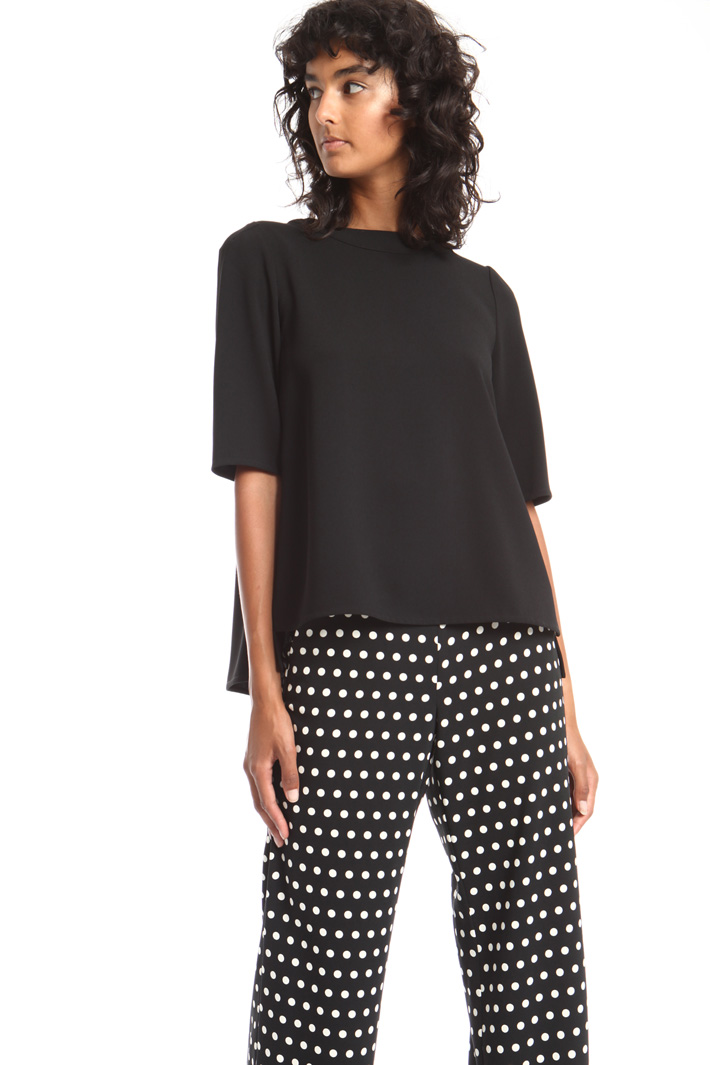 Crepe envers satin top Intrend Crepe envers satin top Intrend
