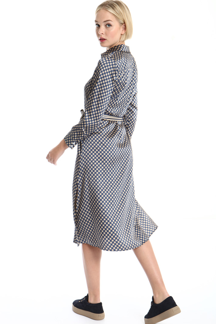 Slit chemisier dress Intrend Slit chemisier dress Intrend