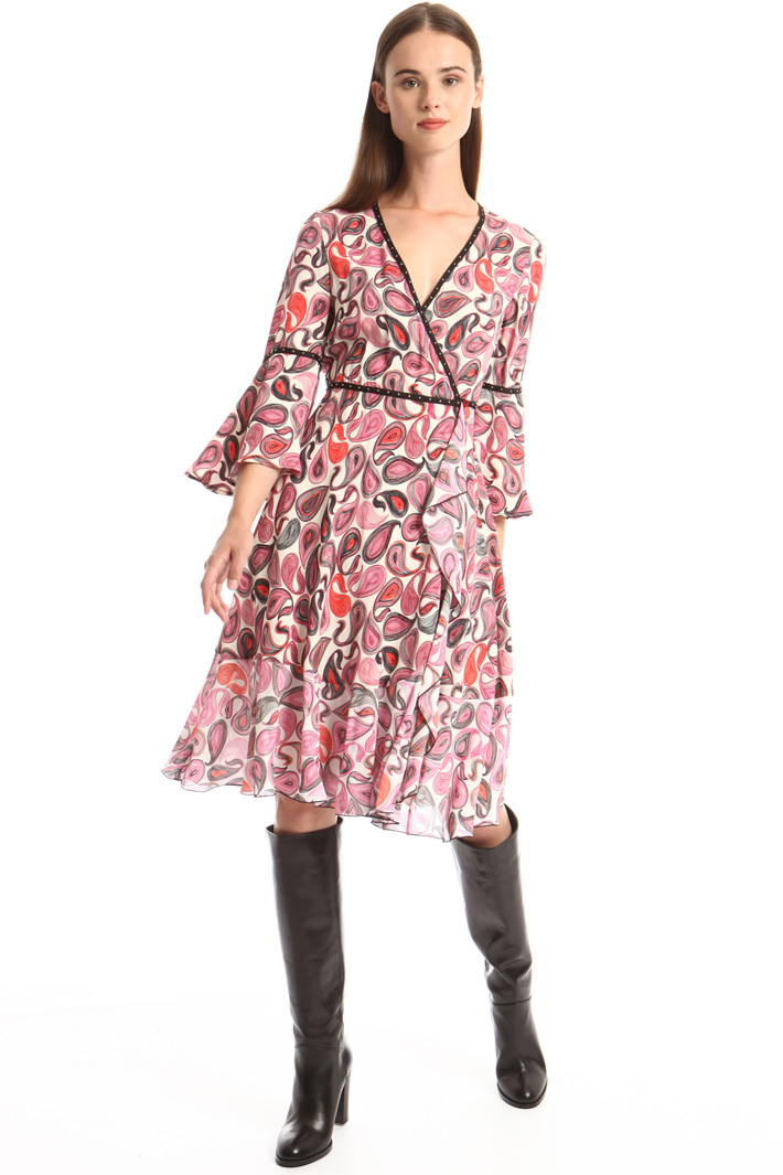 Printed viscose dress Intrend Printed viscose dress Intrend