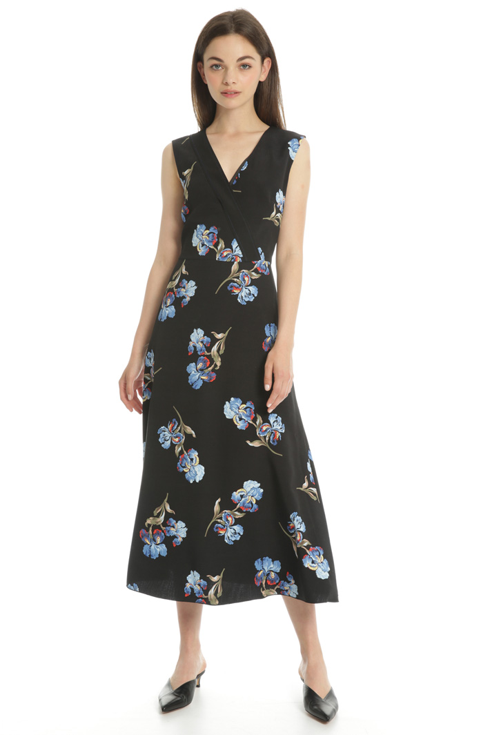 Printed midi dress Intrend Printed midi dress Intrend