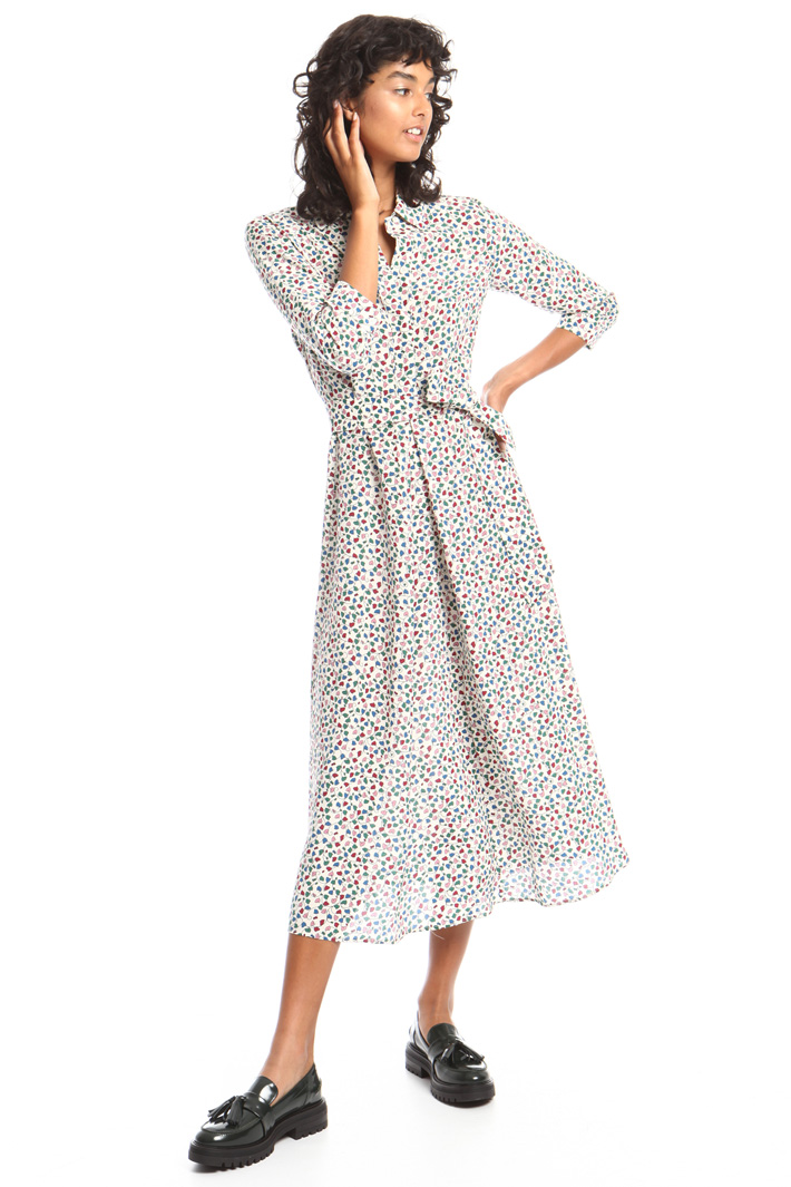 Belted fluid dress Intrend Belted fluid dress Intrend