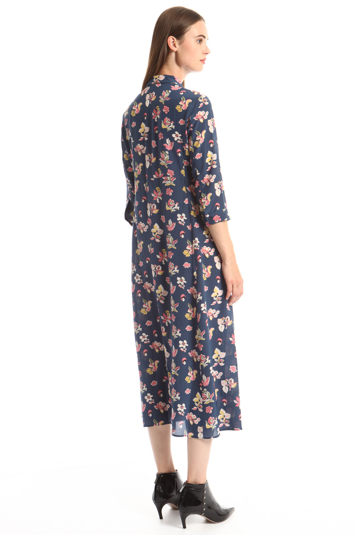 Belted fluid dress Intrend Belted fluid dress Intrend