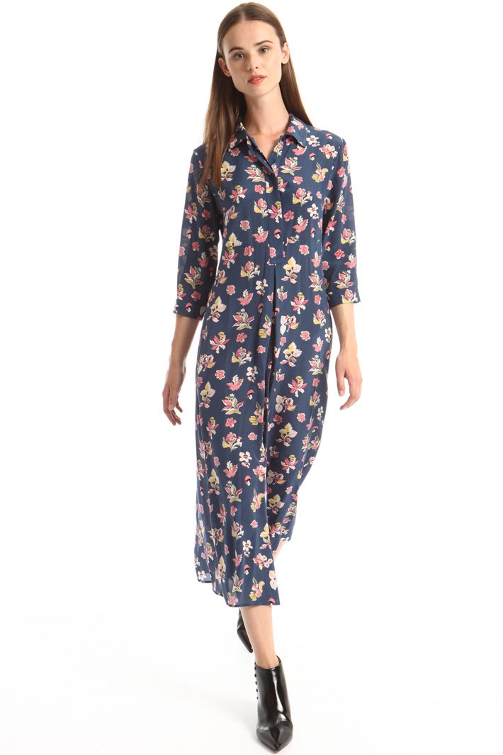 Belted fluid dress Intrend Belted fluid dress Intrend