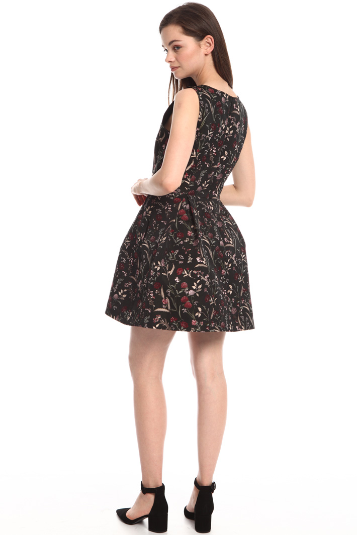 Floral jacquard dress Intrend Floral jacquard dress Intrend