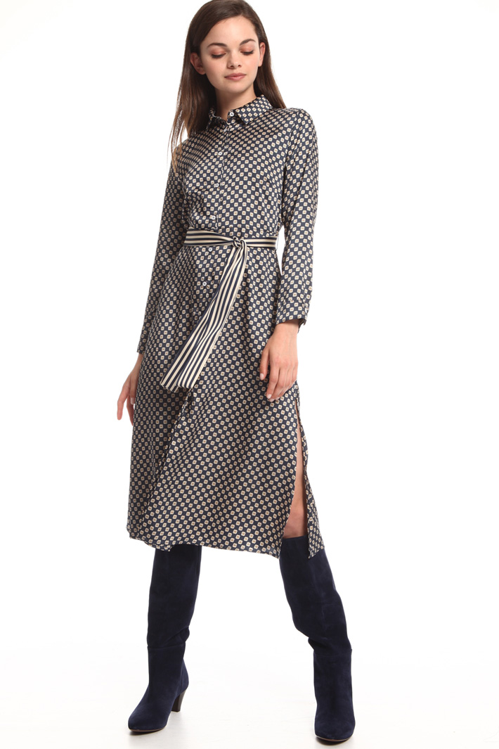 Abito chemisier in twill Abito chemisier in twill