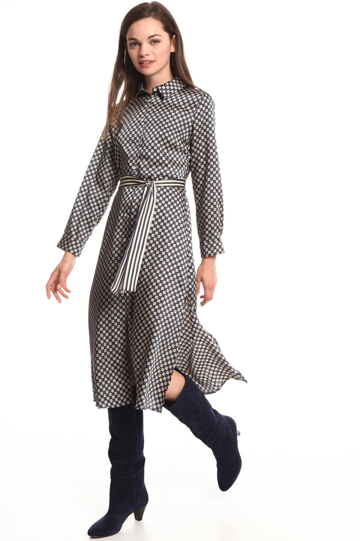 Abito chemisier in twill Abito chemisier in twill
