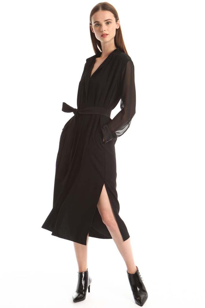 Abito in crepe enver satin Intrend Abito in crepe enver satin Intrend